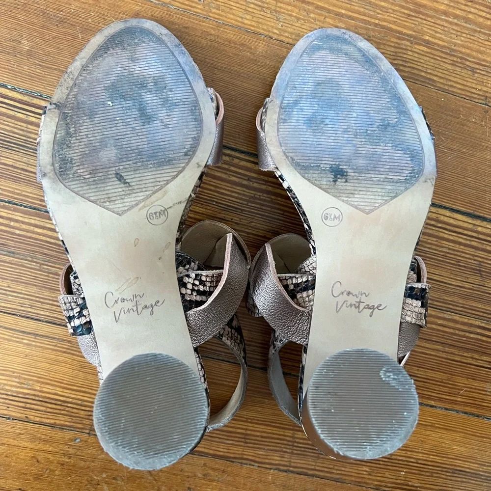 Crown Vintage VARENKA style sandal size 6.5M - Picture 5 of 8